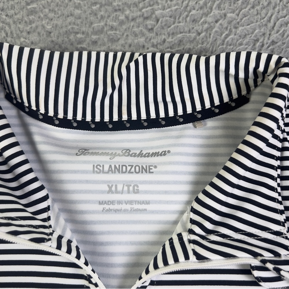 Tommy Bahama Shift Womens XL Black White Dress Aubrey Cassia Striped IslandZone - Picture 6 of 9